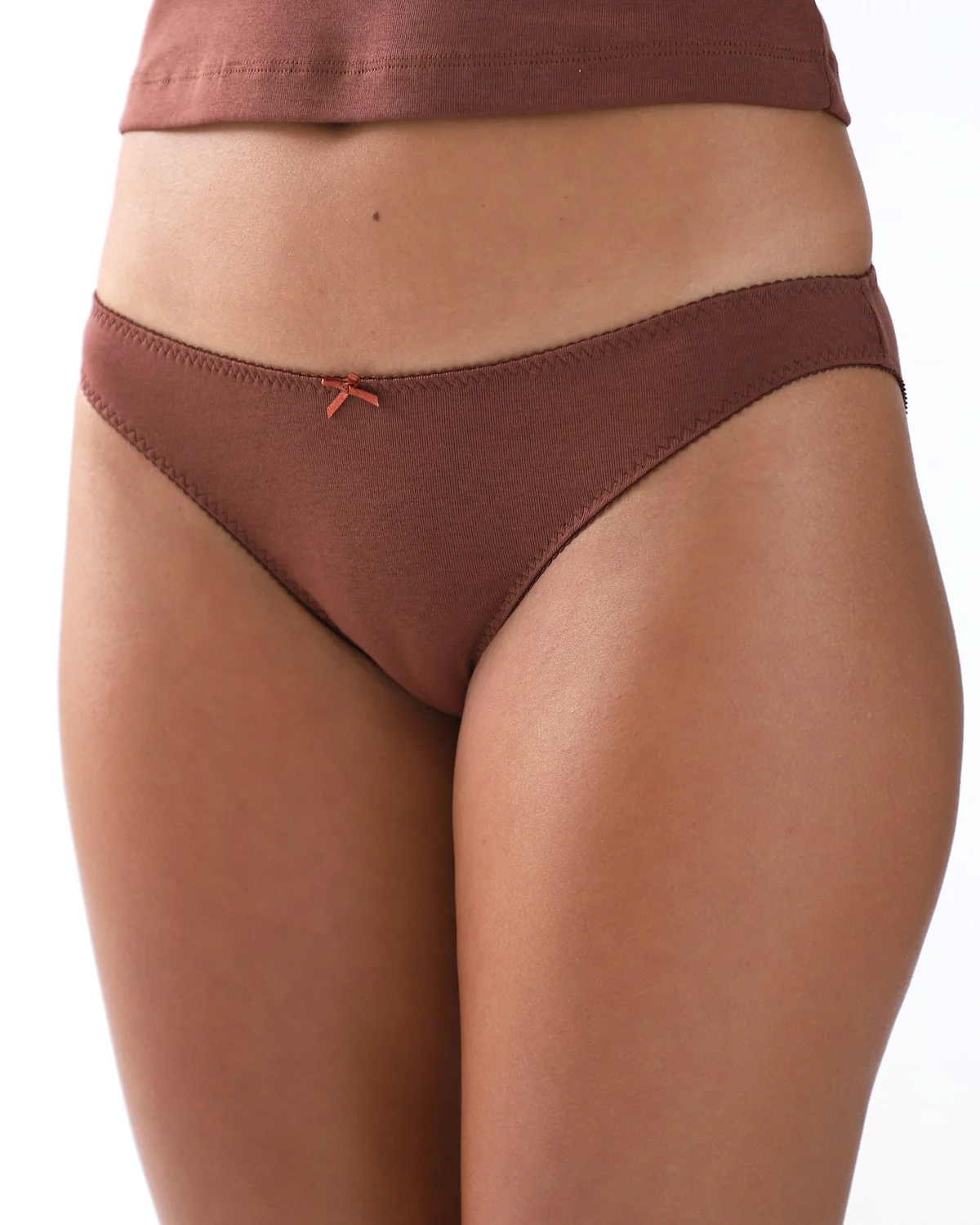 The Brief 3 Pack: Cotton Jersey Brown, Baby Pink, Black - Image 4