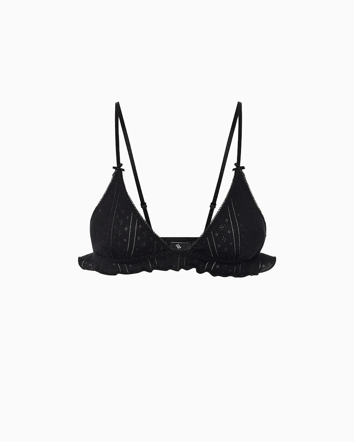 The Butterfly Bralette: Black Pointelle