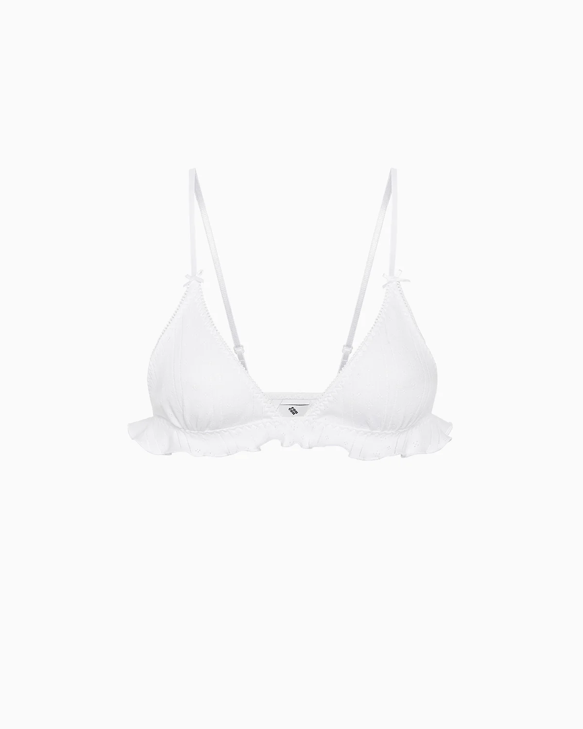 The Butterfly Bralette: White Pointelle