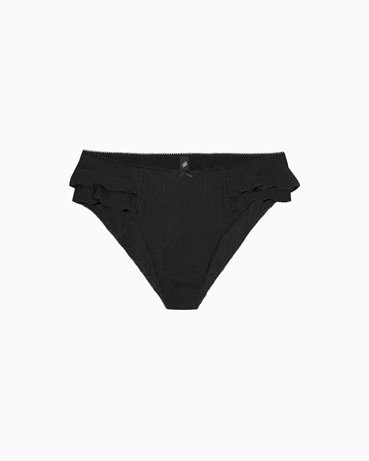 The Butterfly Cozy: Black Pointelle