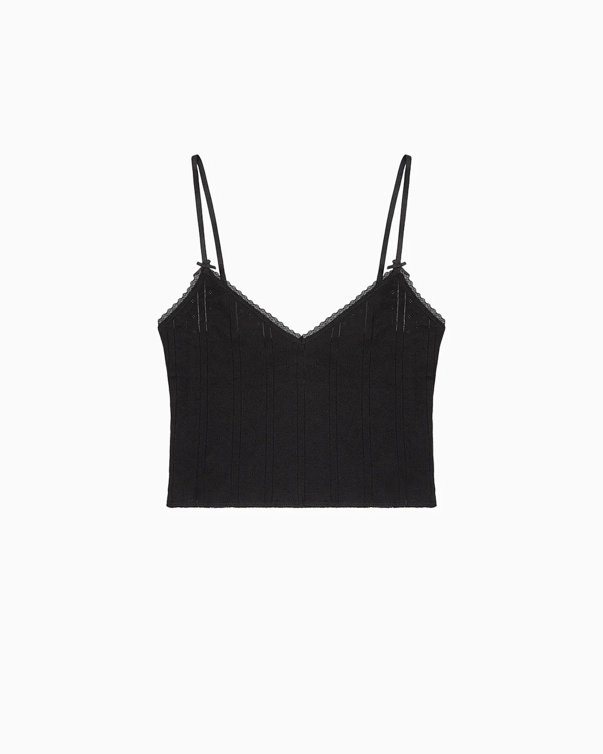The Cami: Black Pointelle
