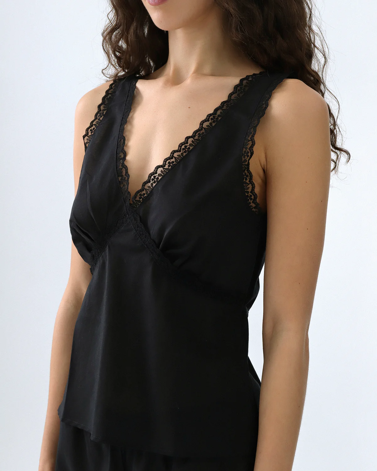 The Iris Tank: Black Cotton Voile - Image 4