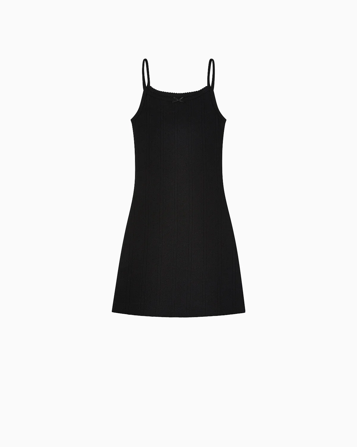 The Picot Dress: Black Pointelle