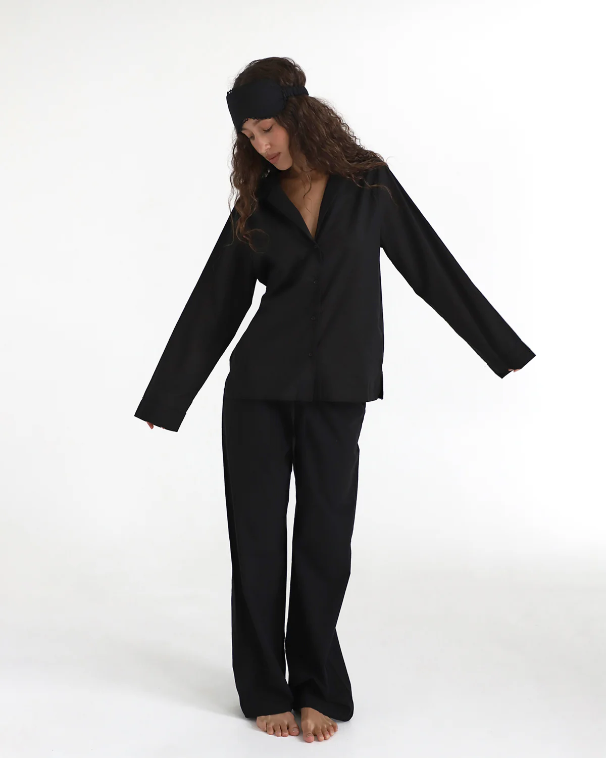 The Sunday Set: Cotton Voile Black