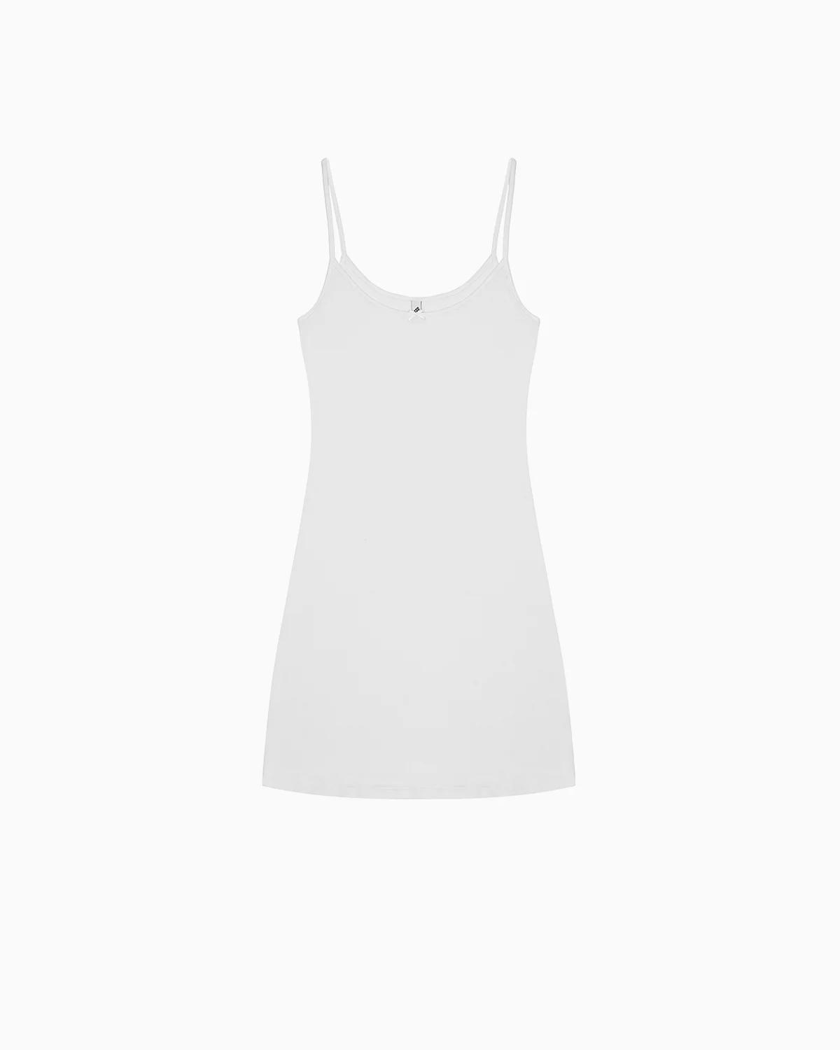 The Tank Dress: White Cotton Jersey