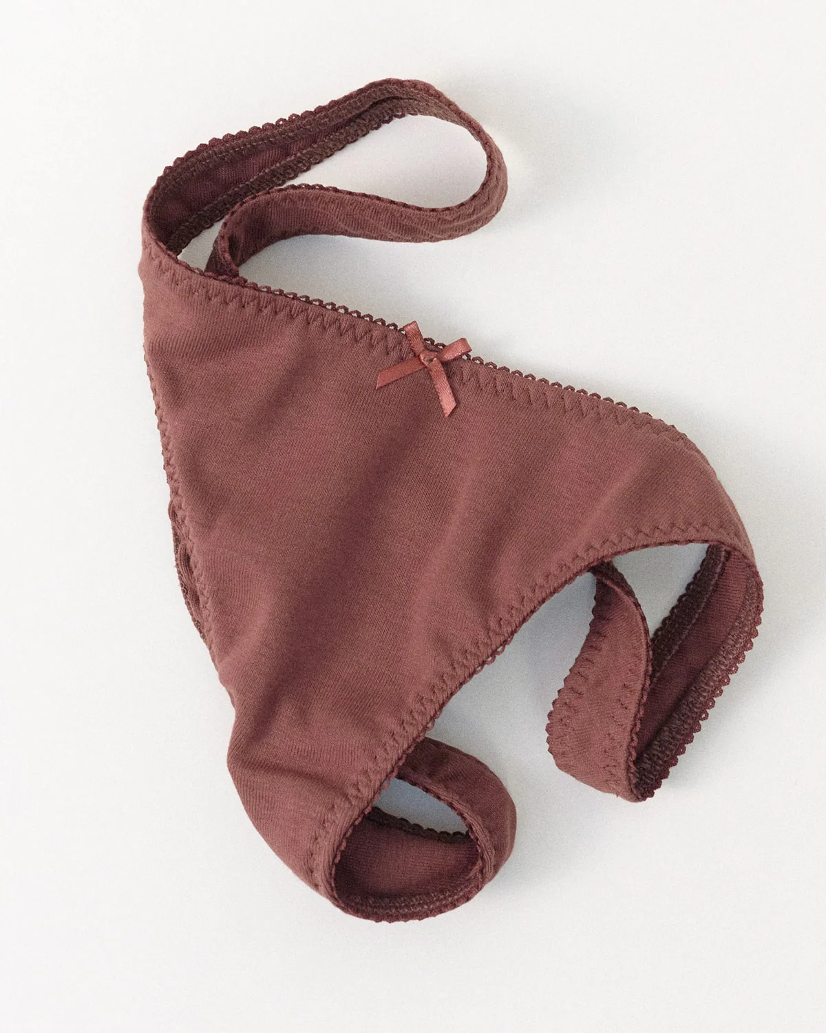 The Thong 3 Pack: Cotton Jersey Brown, Baby Pink, Black - Image 6