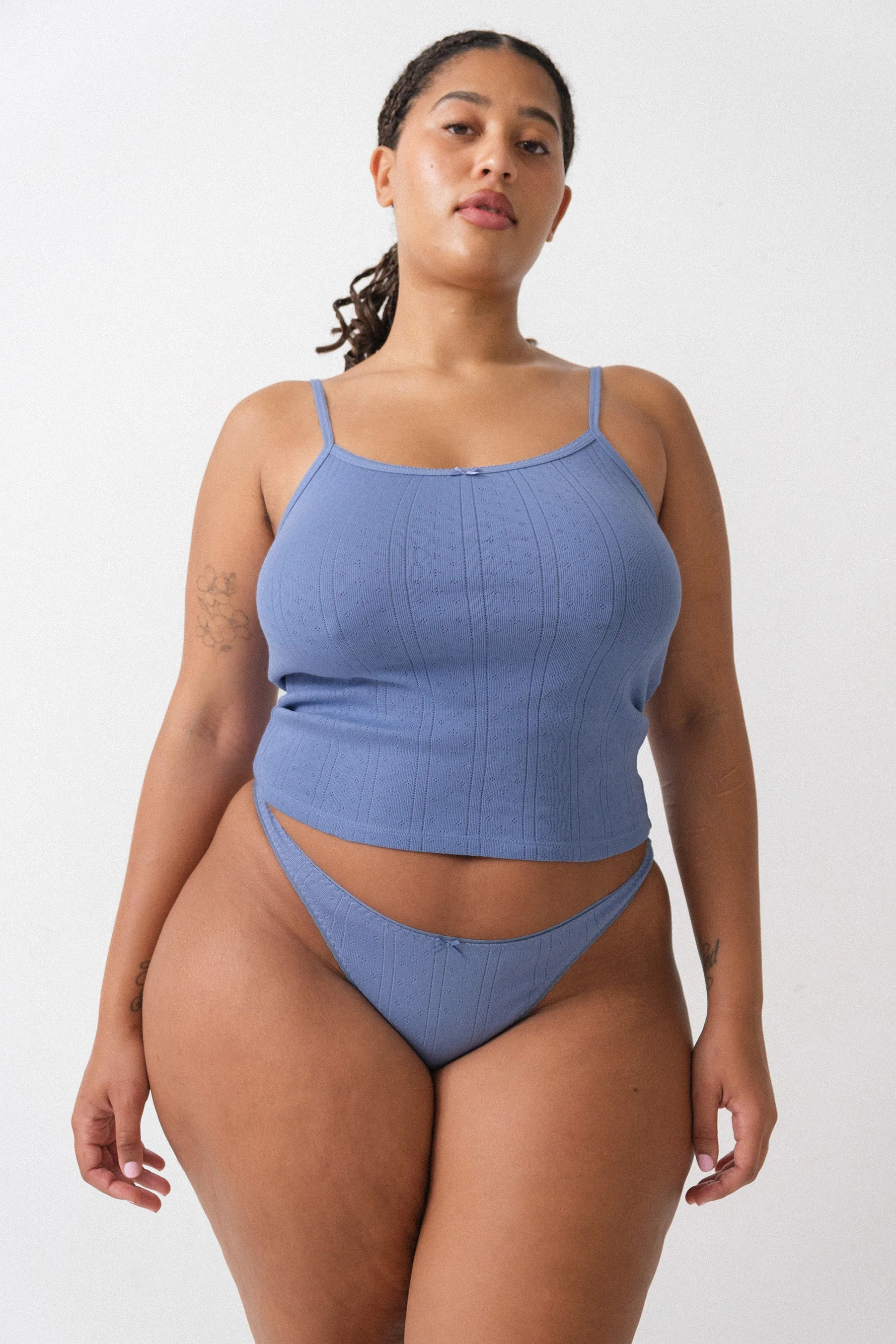 The Thong 3 Pack: Black, White & French Blue - Image 5