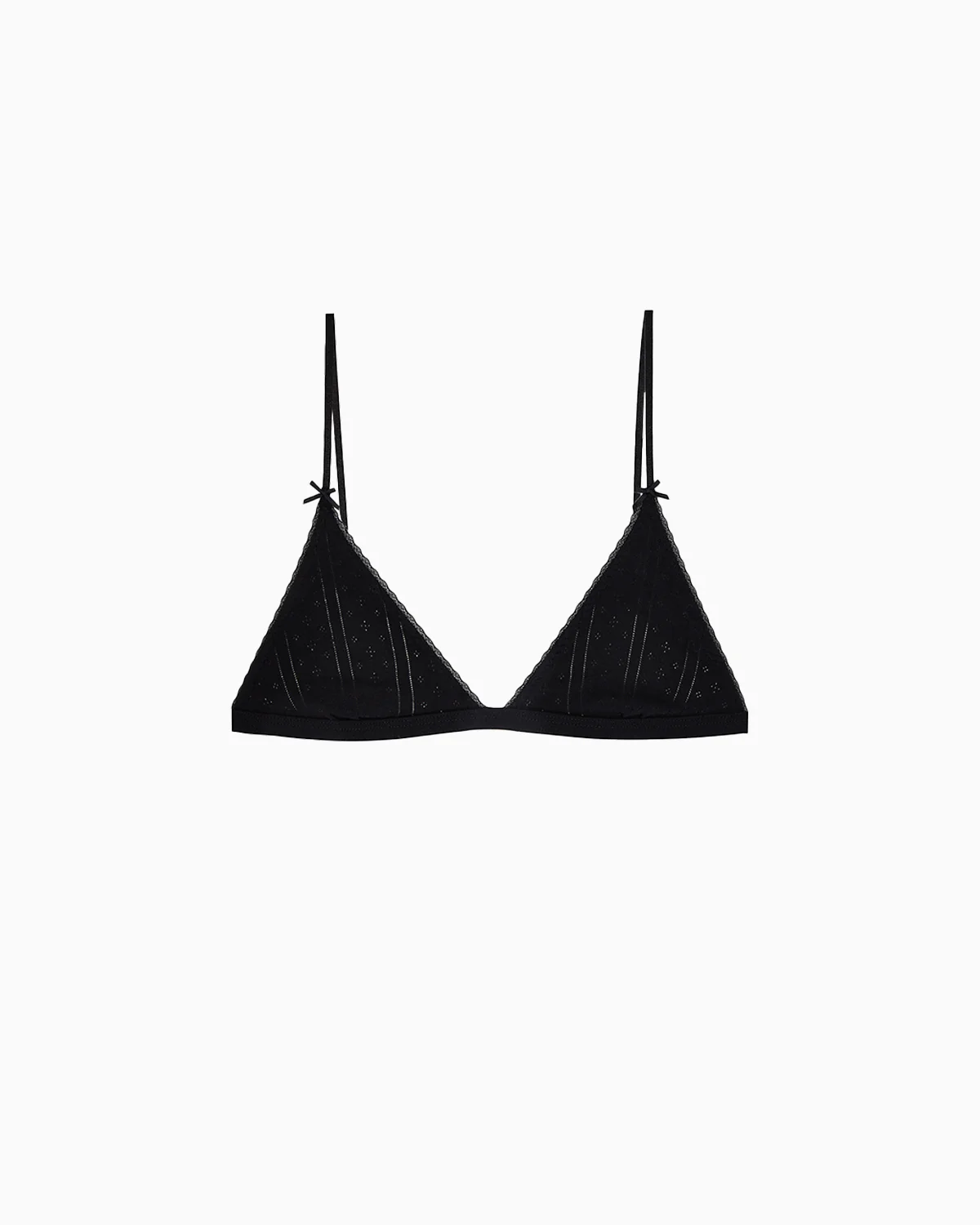 The Triangle: Black Pointelle