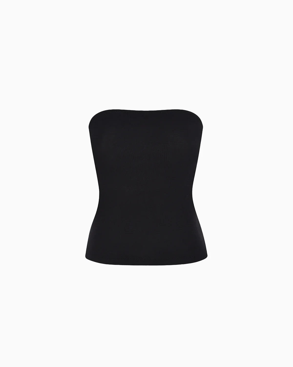 The Tube Top: Black Cotton Jersey